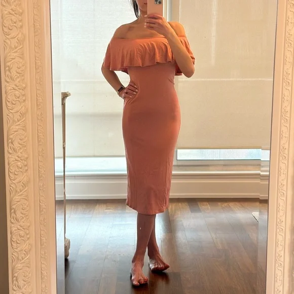 Rachel Pally x Revolve Bodycon Dress Dusty Rose size S - Picture 2 of 5